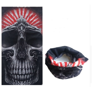 Бафф Gray Skull тип504 (шарф-маска отлично тянется)