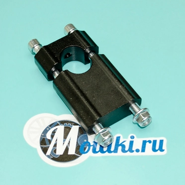 Кронштейн крепления руля TTR125 (хомут-зажим ВЫСОКИЙ h77 мм. с болтами) АРХИВ