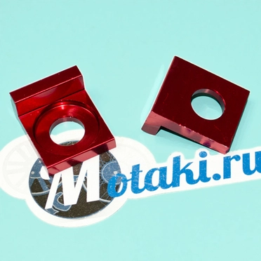 Натяжители цепи TTR125-250 (2 шт. AL красные МАЛЫЕ 37 x 31 x d12 мм.) АРХИВ