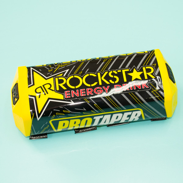 Защита перекладины руля RockStar (желтая прямая, 195 x 75 мм.)