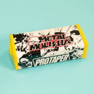 Защита перекладины руля Metal Mulisha (желтая прямая, 200 x 60 мм.)