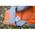 Санки-коляски детские Тимка Т2К Комфорт (оранжево-серые, с колесами)