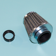 Фильтр 0 нулевого сопротивления d28-35 мм. Dio, К60В (конус высокий h67 х D73 мм., переходник)