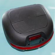 Кофр багажный для мопеда, скутера ZH-169A (черный с красной ручкой, 420 x 370 x 290)