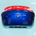 Кофр багажный для мопеда, скутера ZH-518C (синий с плоским отражателем, 420 x 390 x 290)