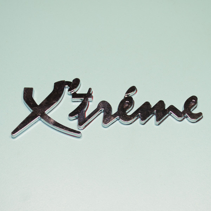 Наклейка Extreme (хром, 3D гибкая, 125 x 50 мм.)