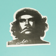 Наклейка Че Гевара (черно-белая, 98 x 104 мм.)