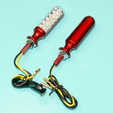 Повороты светодиодные LED-09 1211-53 (М8 x 20 x 73 мм., красный алюминий) АРХИВ