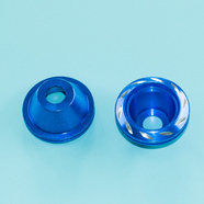 Колпак декор оси, амортизатора (2 шт. синие, слайдеры D54 x H29 x d 12 мм.)