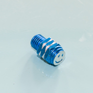 Заглушка в резьбу (2 шт., смайлики синие, М10 x 9 x шаг 1.25 мм.)