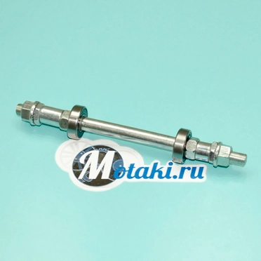 Ось задней втулки вело MTB (3/8"*180, гайки, втулка + ПП)