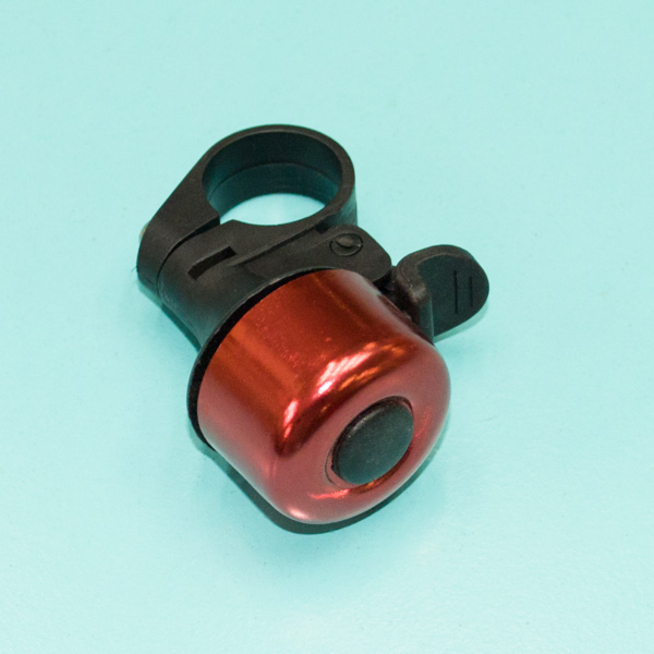 Звонок вело ударный (круглый металлический D35 мм., красный)