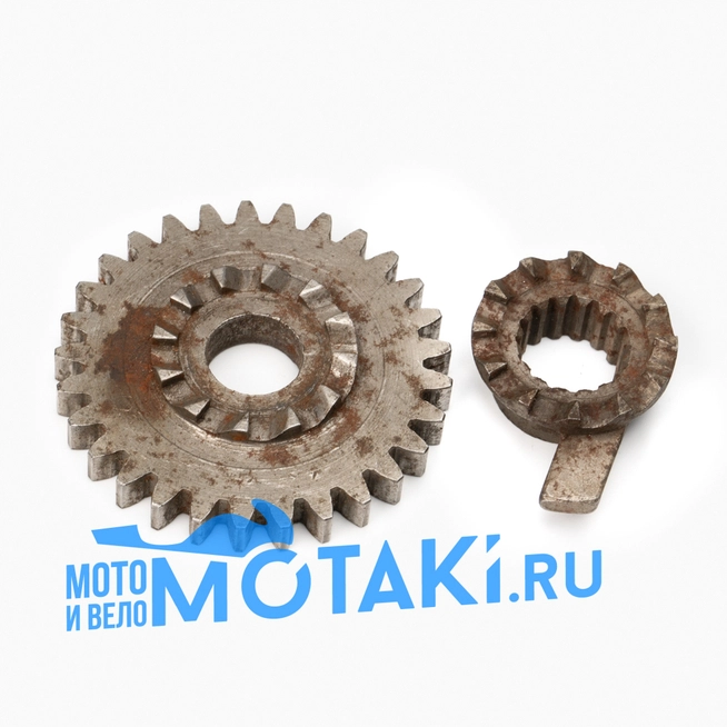 Шестерни кикстартера Пилот (большая и малая)